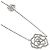 Collana Piaget Rose in diamanti e oro bianco - vista 3