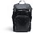 PRADA BLACK LEATHER AND RE-NYLON CANVAS BACKPACK