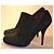 Miu Miu Schwarze Wildleder Stiefeletten mit Stiletto-Absatz - Ansicht 2