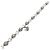 Chrome Hearts #1 CROSS/B W/HEART 925 Bracelet