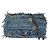 Chanel Coco Mark Turn Lock Denim Leder Schultertasche mit Kette