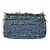 Chanel Coco Mark Turn Lock Denim Leder Schultertasche mit Kette - Ansicht 2
