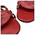 Sandali slingback con tacco kitten Prada in pelle burgundy - vista 10