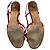 Sandali slingback con tacco kitten Prada in pelle burgundy - vista 12