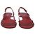 Sandali slingback con tacco kitten Prada in pelle burgundy - vista 2
