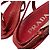 Sandali slingback con tacco kitten Prada in pelle burgundy - vista 8