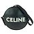 Céline Celine Dancing Kid Logo Studs Leder-Schultertasche