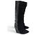 Isabel Marant Janette Stivali Wedge Pelle e Camoscio Nero - vista 11