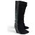 Isabel Marant Janette Stivali Wedge Pelle e Camoscio Nero - vista 2