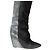Isabel Marant Janette Stivali Wedge Pelle e Camoscio Nero - vista 8