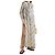 Autre Marque Vestido Largo Kaftan ODYSSEE Beige Viscosa - vista 3