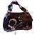 Borsa Dior Gaucho in pelle verniciata marrone