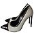 Tom Ford Décolleté in Pelle e Vernice Nero e Bianco - vista 8