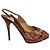 Scarpins Peep-Toe Jimmy Choo em Python Rosa Natural - vista 2