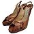 Scarpins Peep-Toe Jimmy Choo em Python Rosa Natural - vista 5
