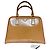 Prada Pyramid Saffiano Vernic Caramel+Bian Handtasche