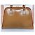 Prada Pyramid Saffiano Vernic Caramel+Bian Handtasche - Ansicht 4