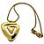 Givenchy – Collar modernista geométrico dorado – 1976
