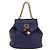 LOEWE Bolsa de mão com corrente em couro azul marinho e dourado Auth 207974 - Jerrillo - vista 13