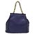LOEWE Bolsa de mão com corrente em couro azul marinho e dourado Auth 207974 - Jerrillo - vista 2