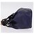 LOEWE Bolsa de mão com corrente em couro azul marinho e dourado Auth 207974 - Jerrillo - vista 4