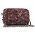 PRADA Sac à épaule à chaîne Canvas Marron Argent Auth 209497A - Jerrillo