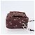 PRADA Sac à épaule à chaîne Canvas Marron Argent Auth 209497A - Jerrillo - vue 3