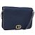 Christian Dior Trotter Canvas Shoulder Bag Navy Gold Tone Auth 211012 - Jerrillo