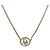 Christian Dior CD Logo Halskette Goldfarben