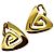 Givenchy – Pendientes modernistas geométricos – 1976