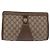 Borsa a Pochette Gucci GG Supreme Web Sherry Line Beige - vista 2