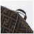 Fendi Borsa a mano Zucca in tela Nero e Marrone - vista 15