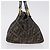 Fendi Borsa a mano Zucca in tela Nero e Marrone - vista 3