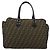 Fendi Zucca Canvas Nylon Tote Bag Nero Marrone - vista 13