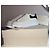 Sneakers Alexander McQueen Oversized in pelle bianca e nera - vista 10