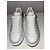 Sneakers Alexander McQueen Oversized in pelle bianca e nera - vista 3