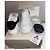 Sneakers Alexander McQueen Oversized in pelle bianca e nera - vista 4