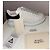 Sneakers Alexander McQueen Oversized in pelle bianca e nera - vista 8