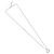 Collana Christian Dior Logo Cerchio Corda Metallo Argento - vista 2