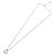 Collana Christian Dior Logo Cerchio Corda Metallo Argento - vista 8