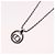 Collana Christian Dior Logo Cerchio Corda Metallo Argento - vista 9