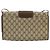 Borsa a tracolla Gucci GG Supreme PVC Beige Oro - vista 3