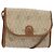 Christian Dior Bolso de hombro de lona Honeycomb Beige Oro
