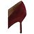 Décolleté Manolo Blahnik in pelle bordeaux - vista 5