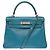 Hermès Borsa HERMES Kelly 28 in Pelle Blu - 104041 - vista 4