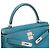 Hermès Borsa HERMES Kelly 28 in Pelle Blu - 104041 - vista 7