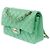Borsa CHANEL Timeless/Classique in Pelle Verde - 104053 - vista 6