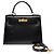 Hermès Borsa HERMES Kelly 28 in Pelle Nera - 104042 - vista 4