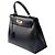 Hermès Borsa HERMES Kelly 28 in Pelle Nera - 104042 - vista 6