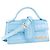 JACQUEMUS - Borsa a tracolla Le Bambino Jacquemus in pelle embossed coccodrillo blu - vista 2